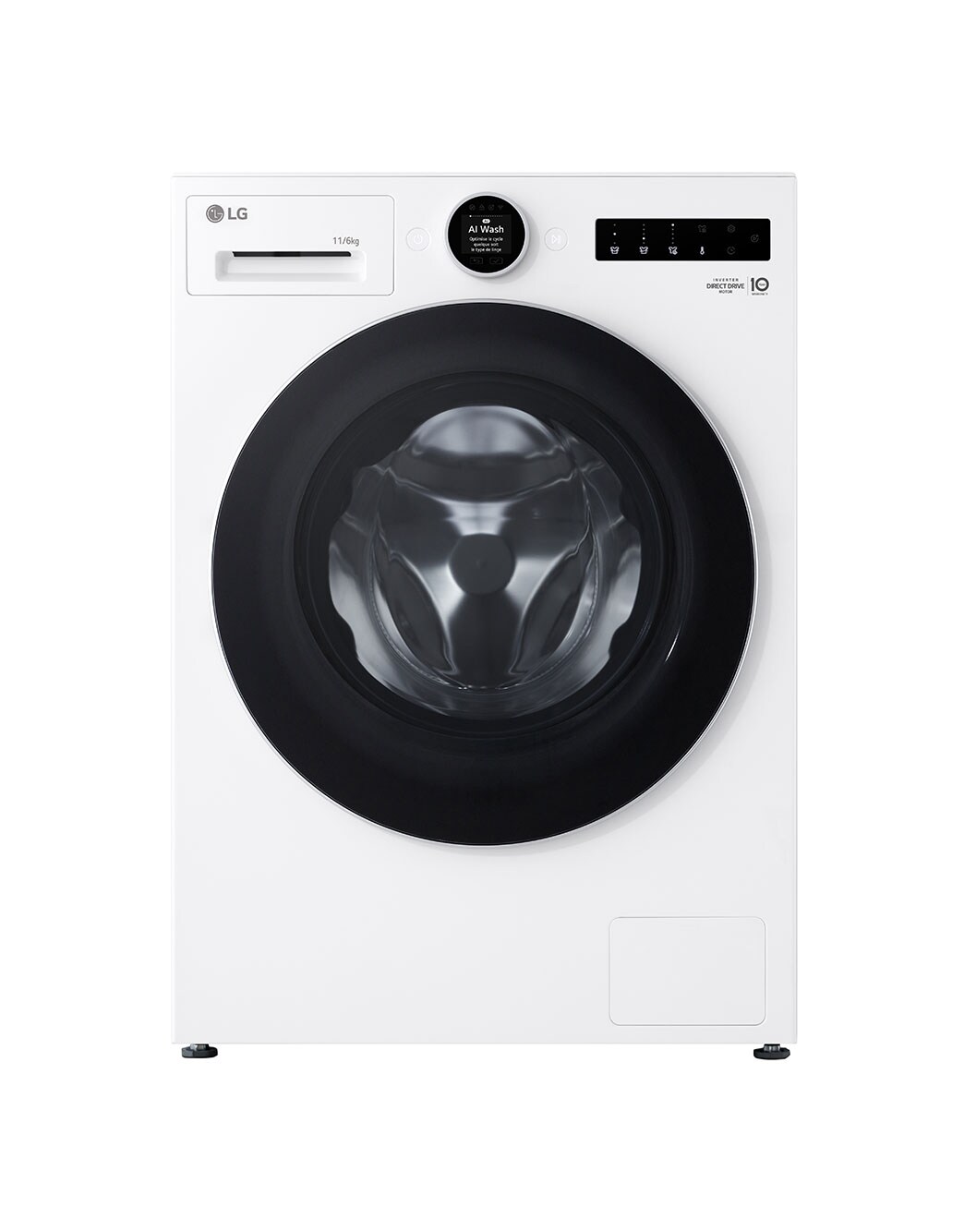 LG Lave-linge séchant molette écran LCD 11/6kg | EzDispense™ F164X71WSTA