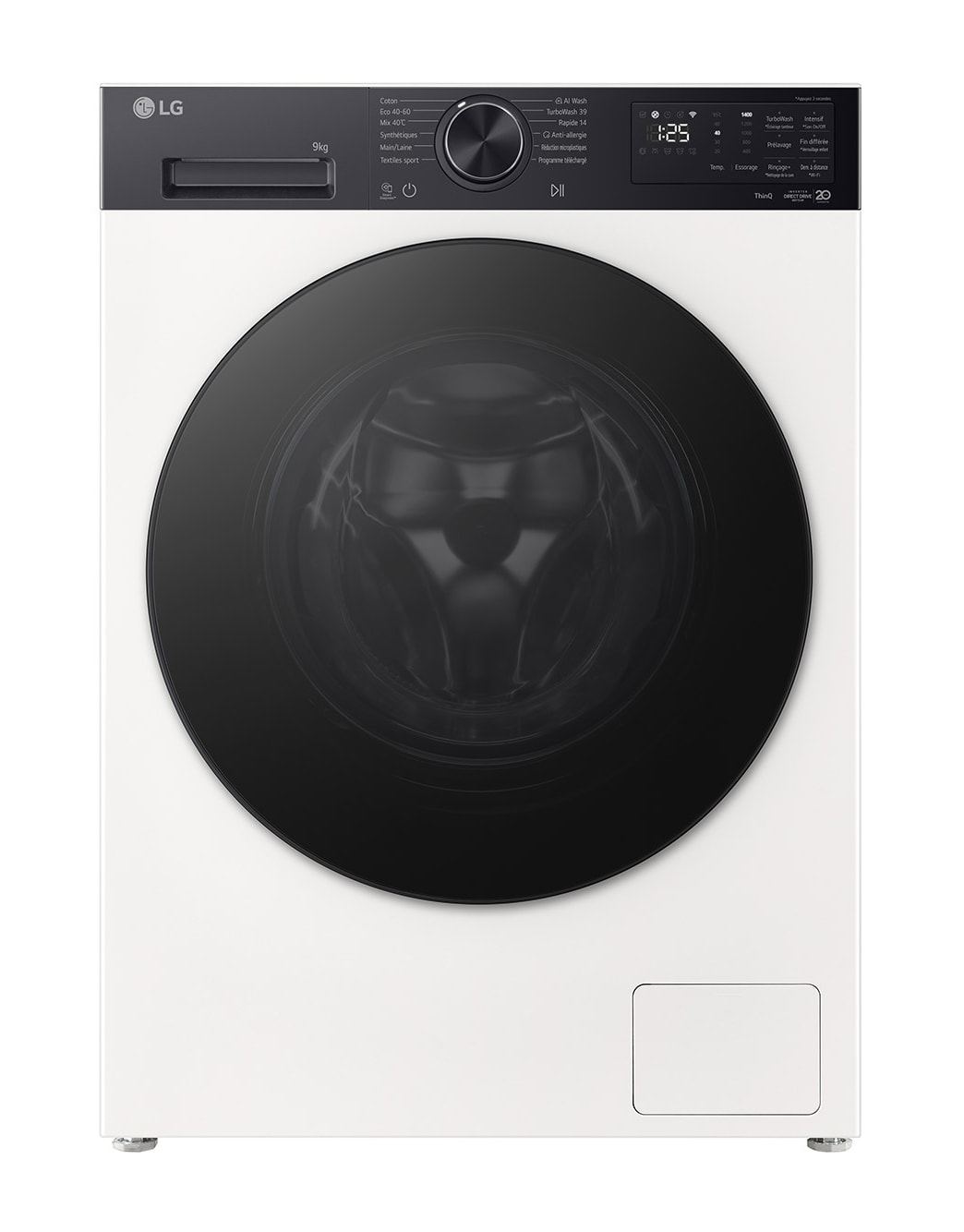 LG Lave-linge | 9 kg | AI DirectDrive™ | Steam™ F94X58WHST