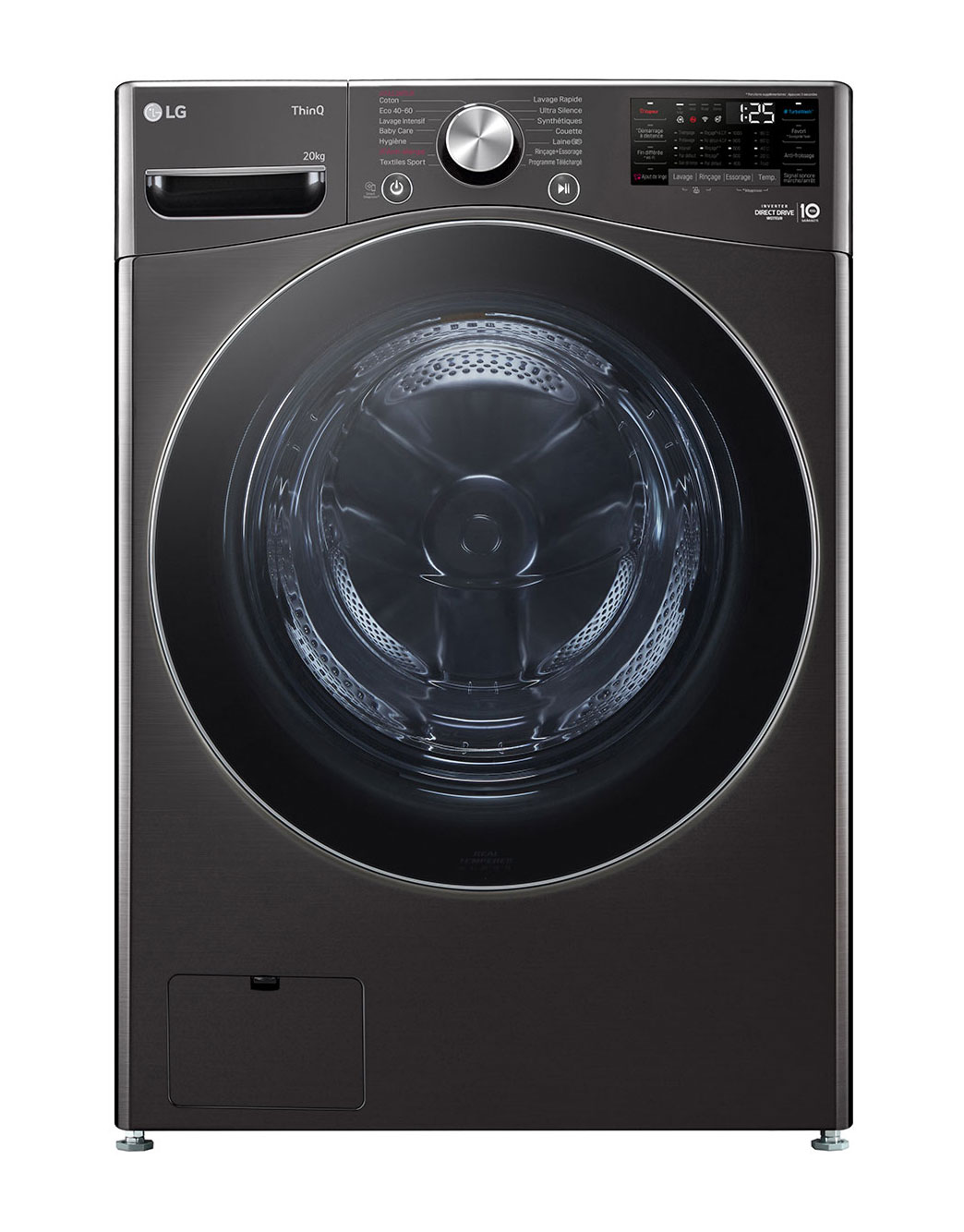LG Lave-linge 20kg | TurboWash™ | Steam™| AI DD™ F20P12BST