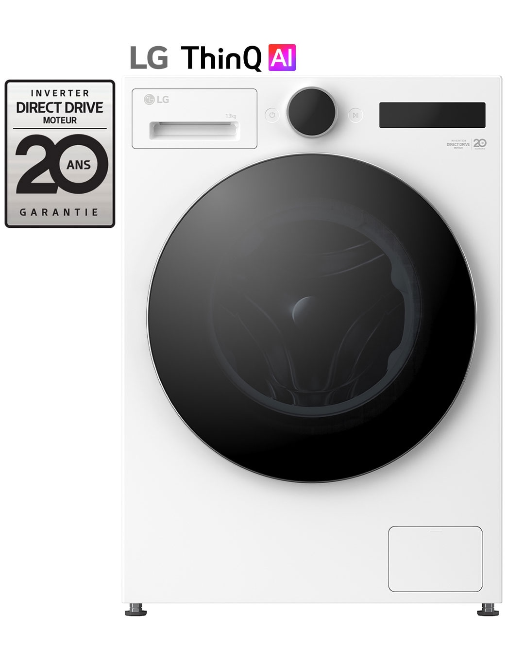 LG Lave-linge avec molette LCD | 81L | Turbowash™ F34X71WHST
