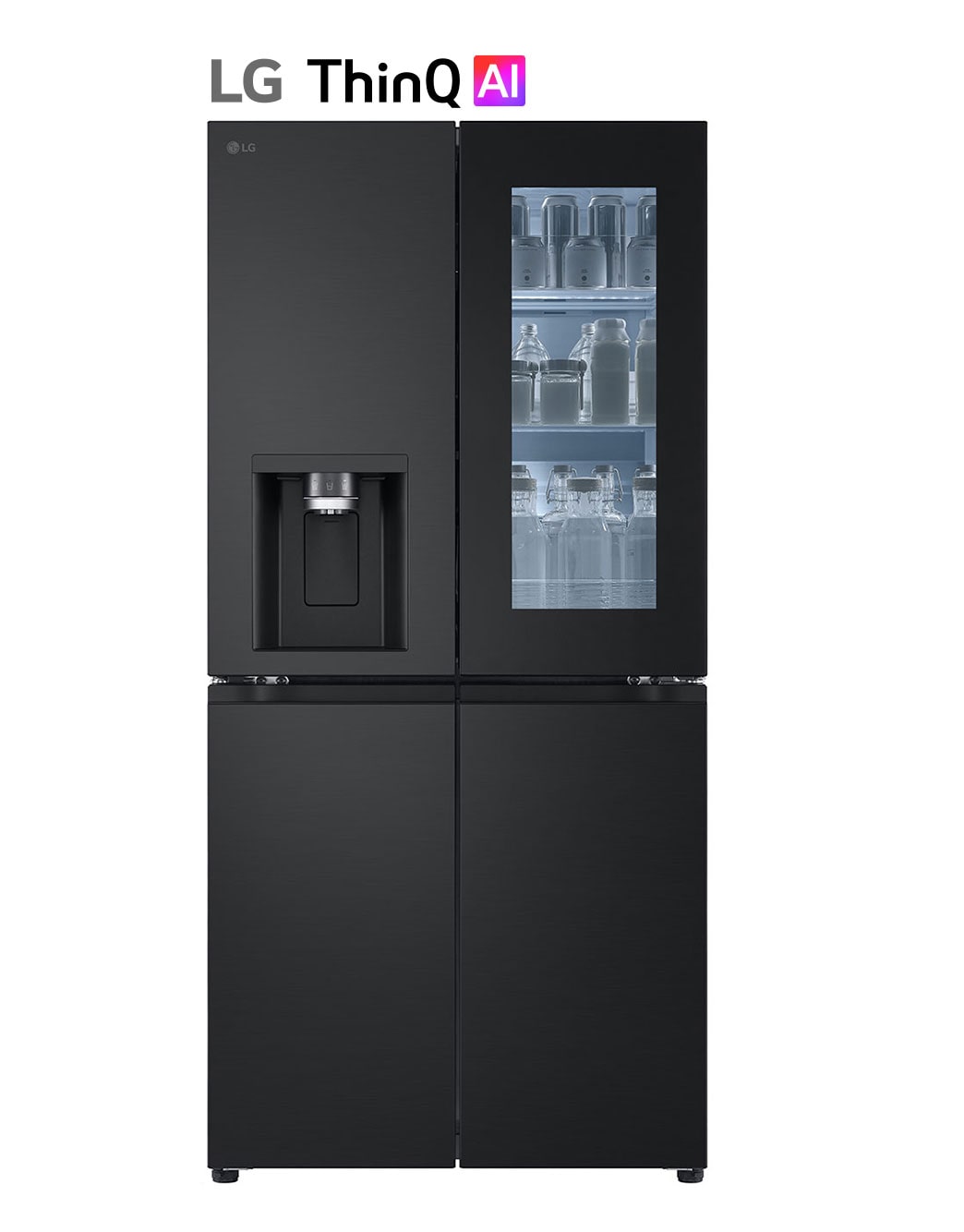 LG Réfrigérateur Multi-portes | InstaView™ I 508 L | Door Cooling™ I E GMG860EPBE