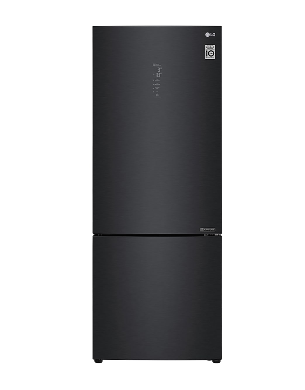 LG Réfrigérateur Combiné 70 cm de large I 462L | E | Écran tactile Metal Touch | Compresseur Smart Inverter GBB569MCAZN