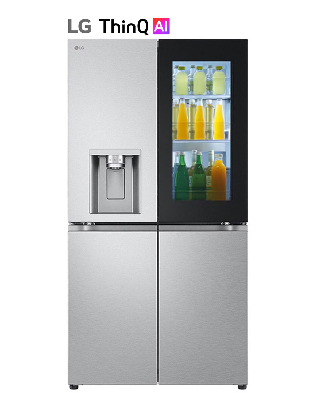 LG Réfrigérateur Multi-portes | InstaView I 638 L | Door Cooling™ I E GMG960MBJE