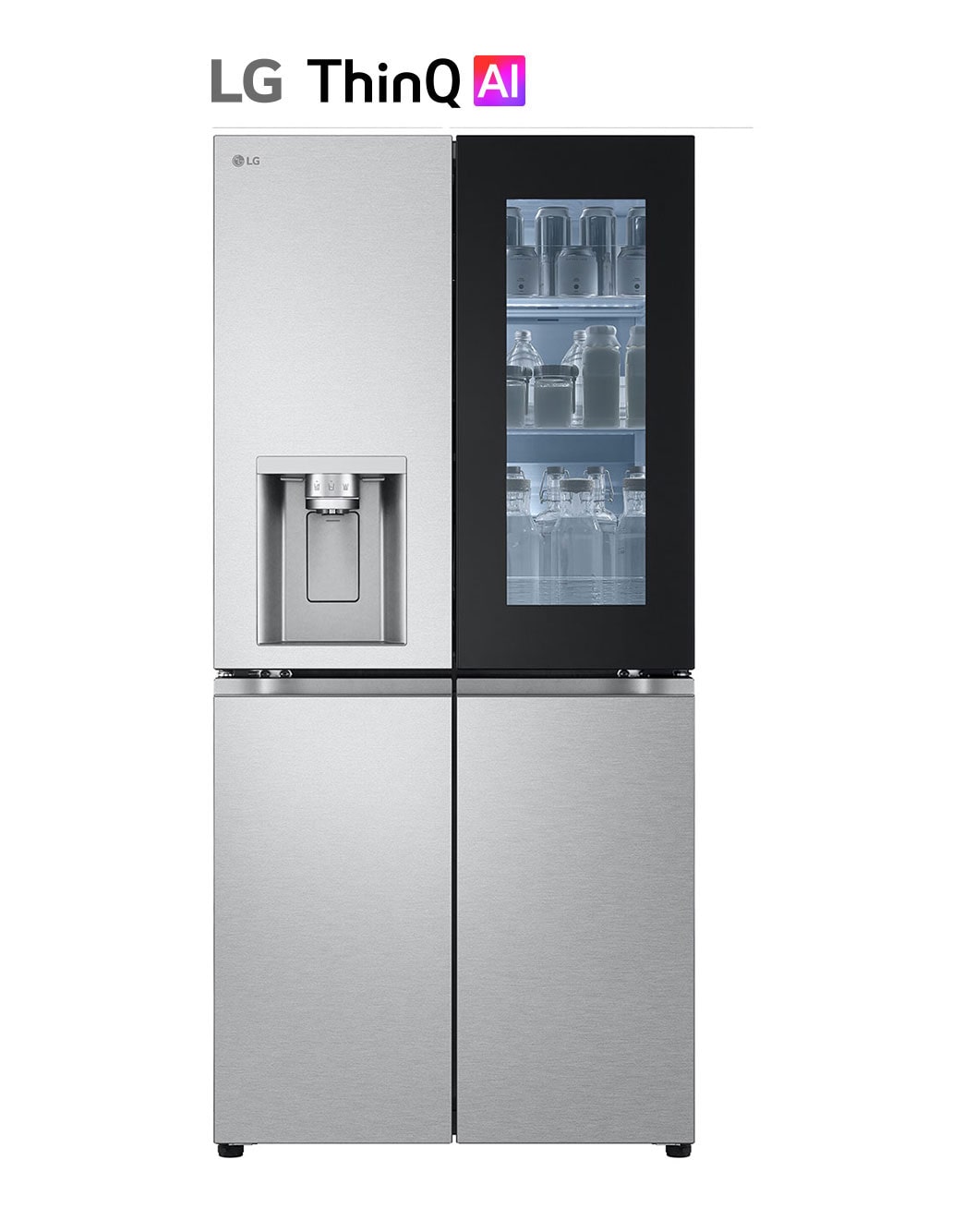 LG Réfrigérateurs Multi-portes | InstaView™ I 508 L | Door Cooling™ I E GMG860MBBE