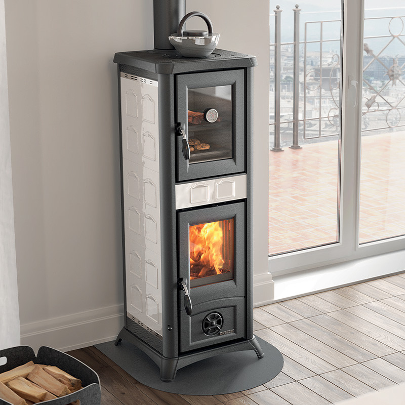 Poêle à bois avec four Gemma Forno Ceramica · 7,3 Kw