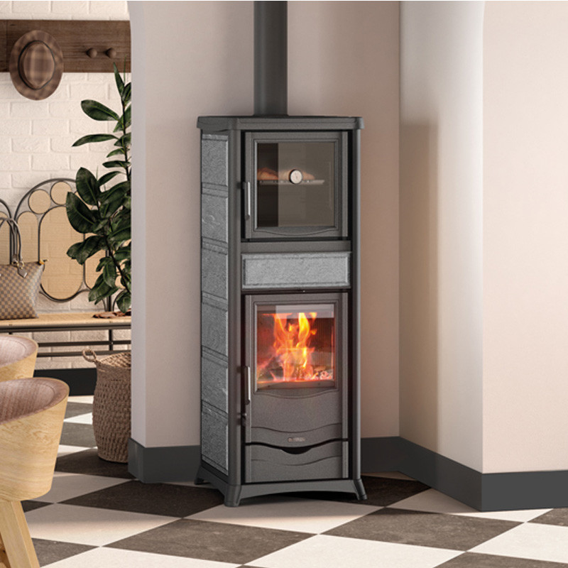 Poêle à bois avec four Rossella Plus Forno Petra · 9,4 Kw
