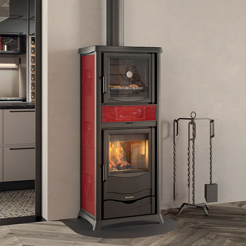 Poêle à bois bouilleur avec four TermoRossella Plus Forno DSA 4.0 · 11,1 Kw