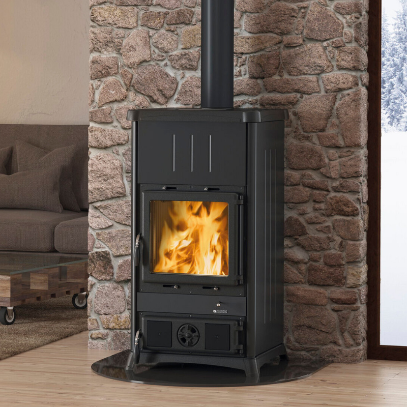 Poêle à bois Fedora Steel · 8,3 Kw