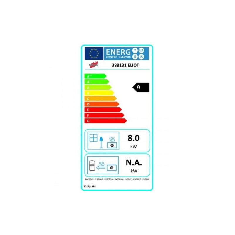 Pack poêle à bois Eliot Godin Sortie dessus · 8 Kw