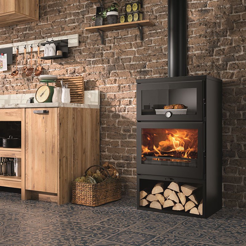 Poêle à bois avec four Zamora · 7,1 Kw