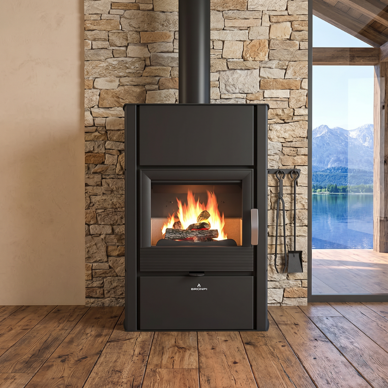 Poêle à bois hydro HydroNova Plus · 12,7 Kw