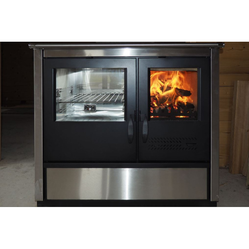 Cuisinière à bois bouilleur North · 21 Kw