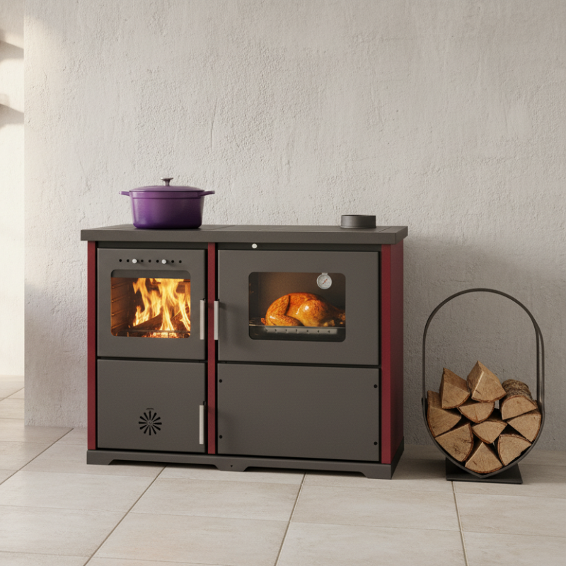 Cuisinière à bois bouilleur Lucerna · 32 Kw