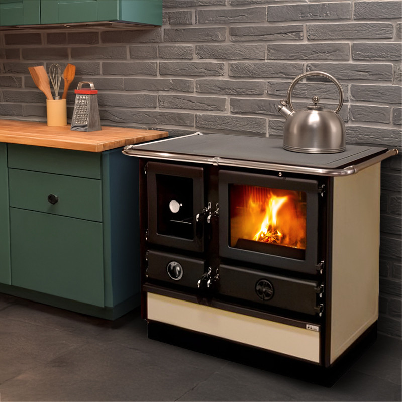 Cuisinière à bois bouilleur Super Thermo Magnum · 17 Kw