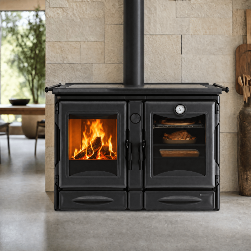 Cuisinière à bois Alaska V16 · 12 Kw