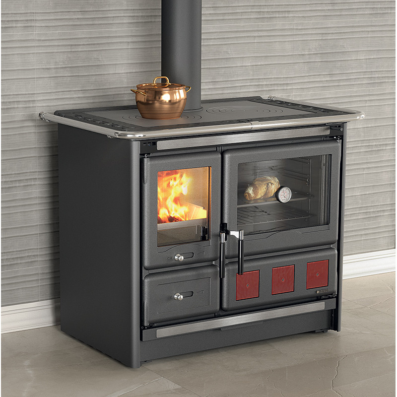 Cuisinière à bois Rosa XXL.16 Steel · 10 Kw