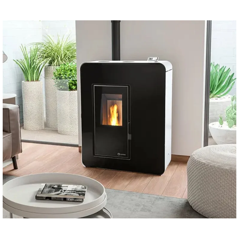 Poêle à Granulés extra plat Canalisable Ibiza · 10 Kw
