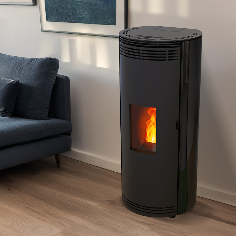 Poêle à granulés étanche Prévert sortie dessus · 8 Kw