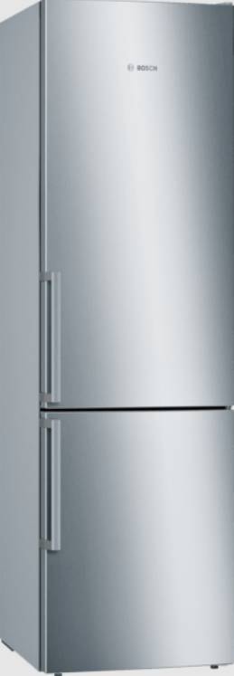 Réfrigérateur congélateur bas BOSCH 343L Froid statique Gris KGE398IBP