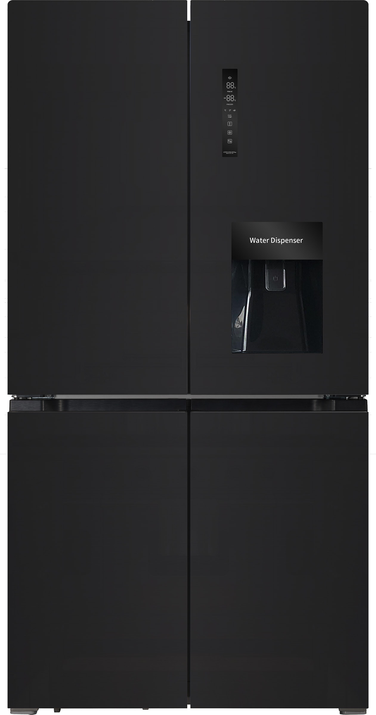 Réfrigérateur 4 portes PURELEC 535L No Frost Noir FRZ38NM