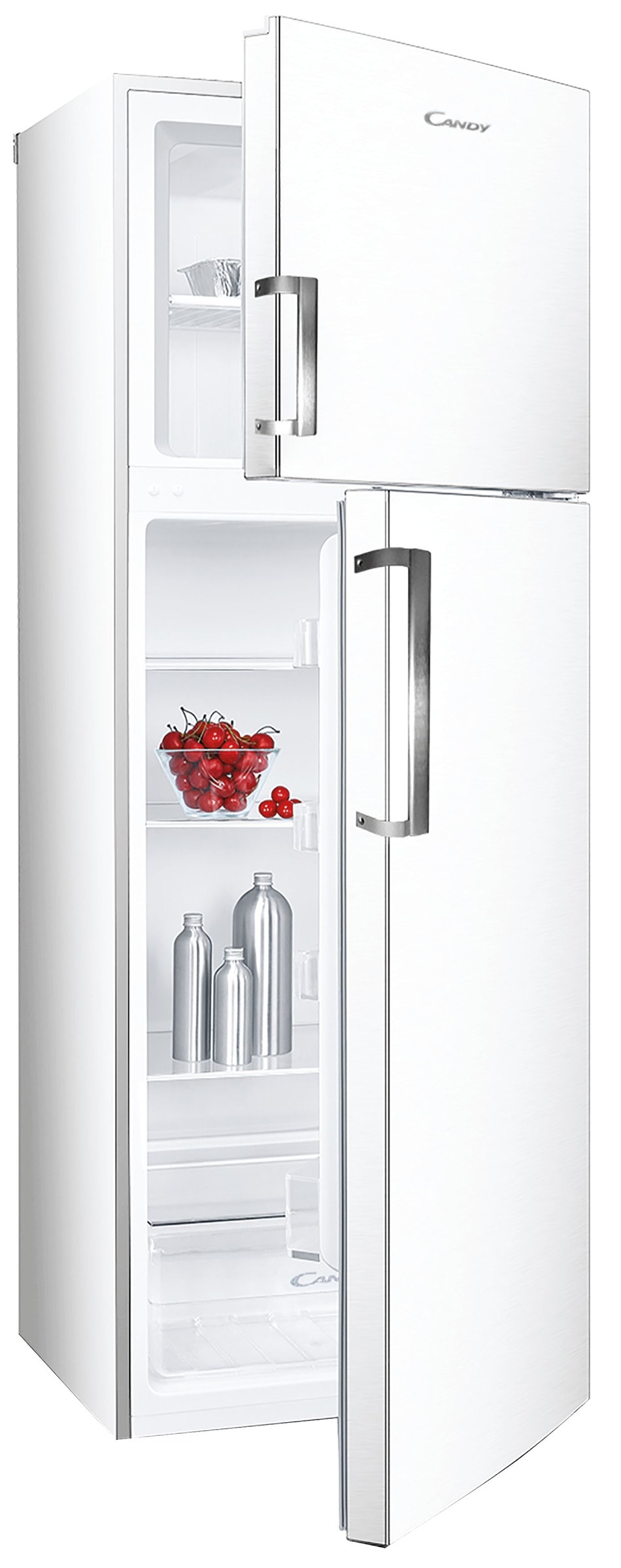 Réfrigérateur congélateur haut CANDY 304L Froid statique Blanc CDH1S617EWH