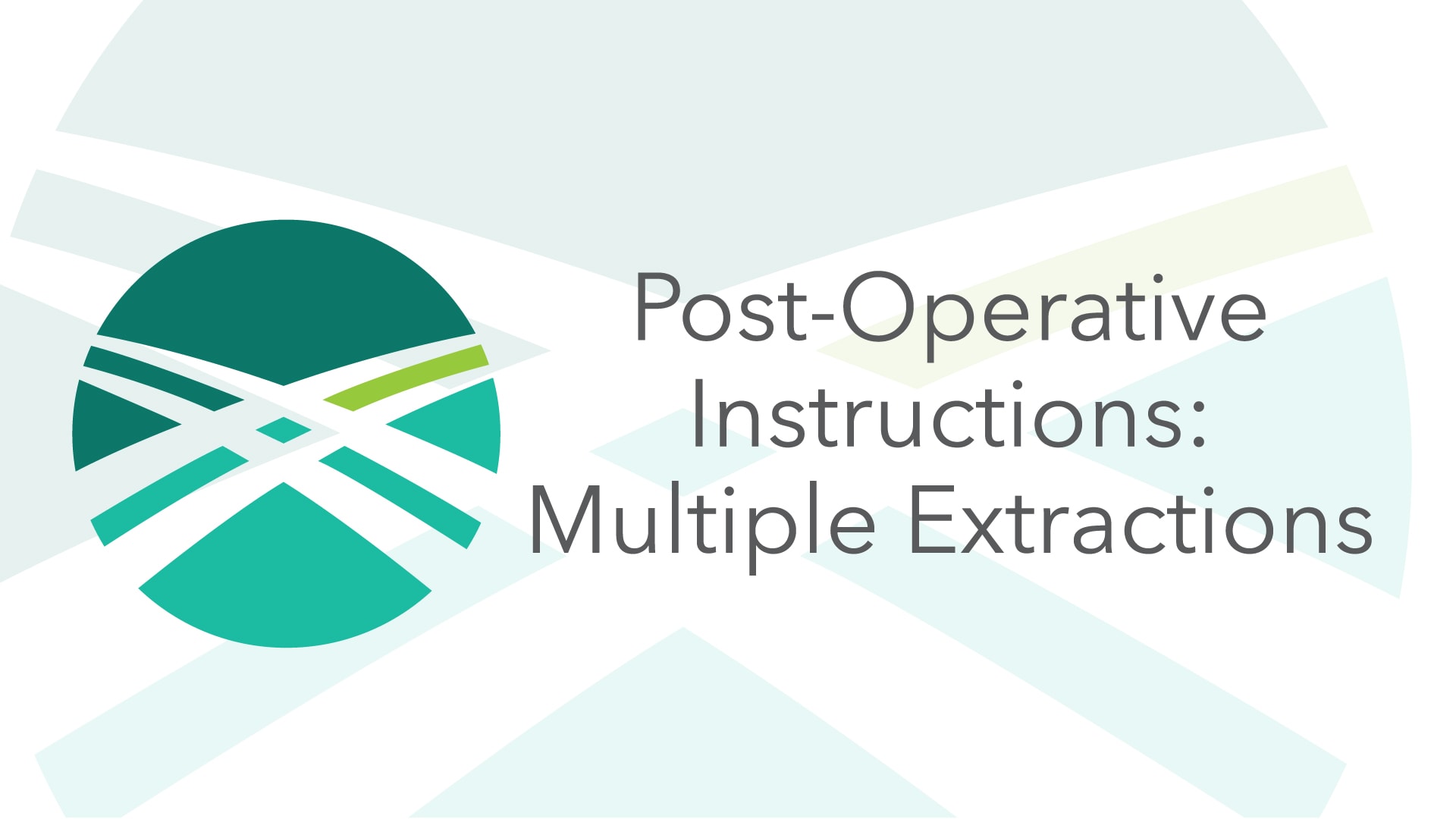 Post-Operative Instructions: Multiple Extractions - Indianapolis Oral ...