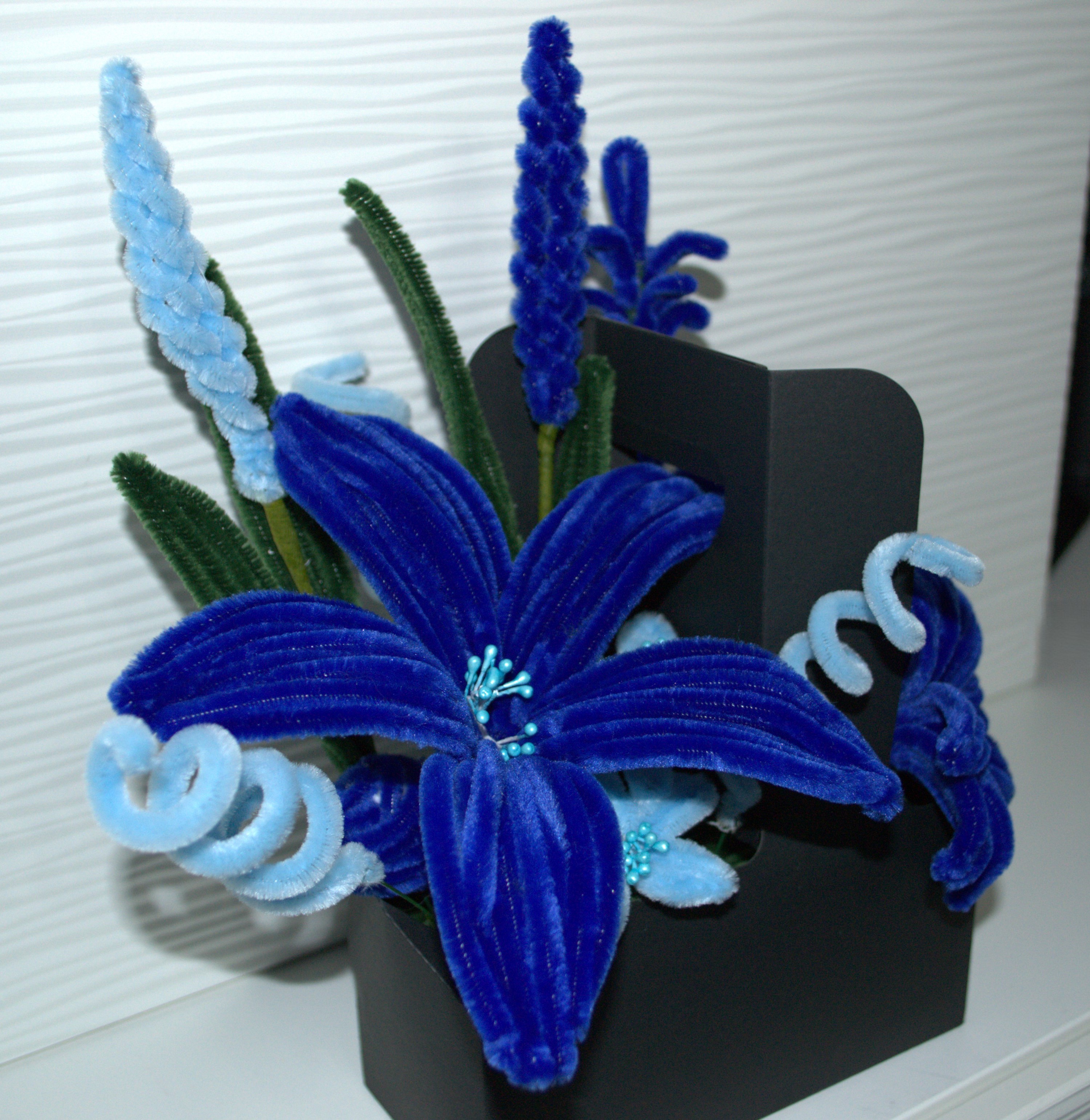 Blue & Light Blue Bouquet in a Box
