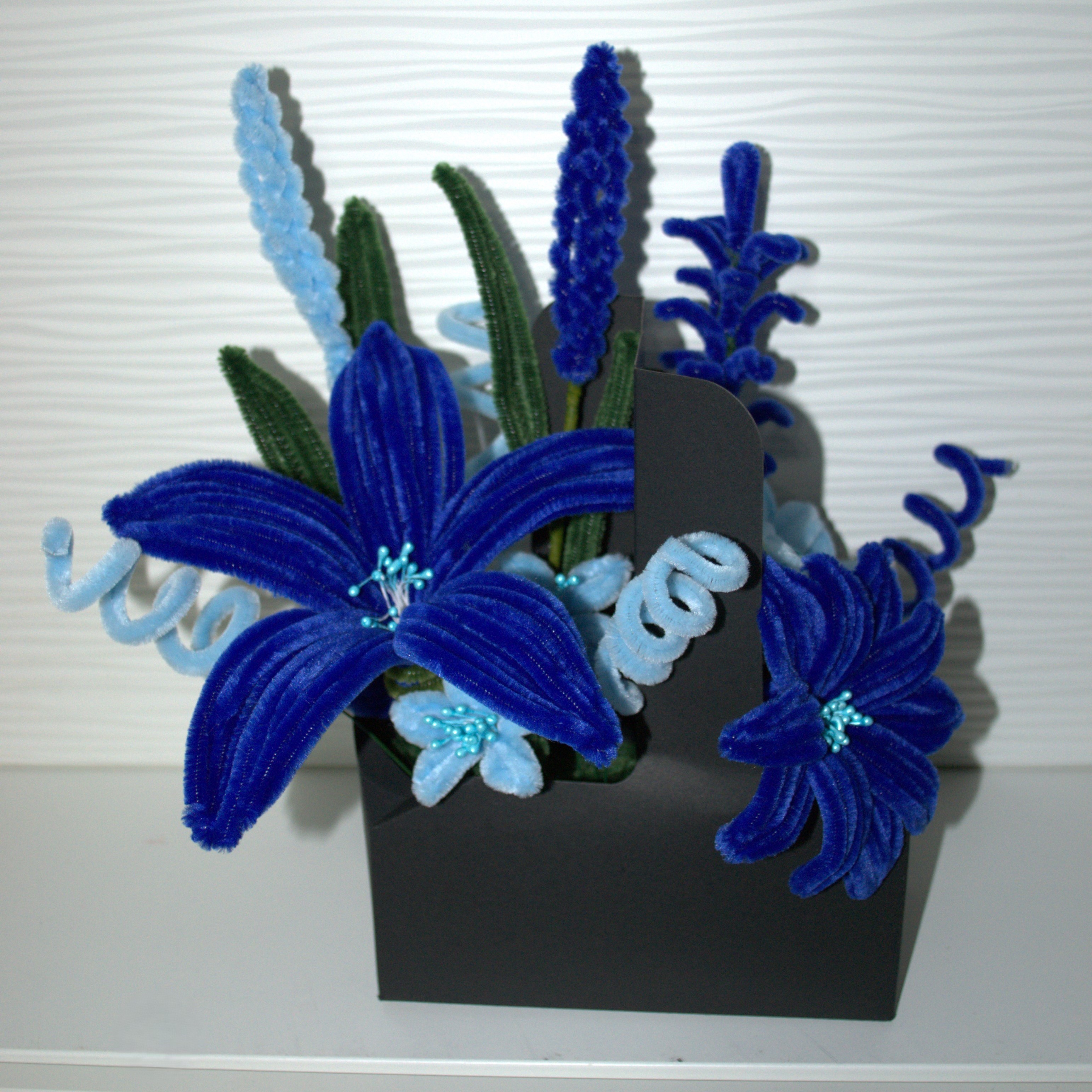 Blue & Light Blue Bouquet in a Box