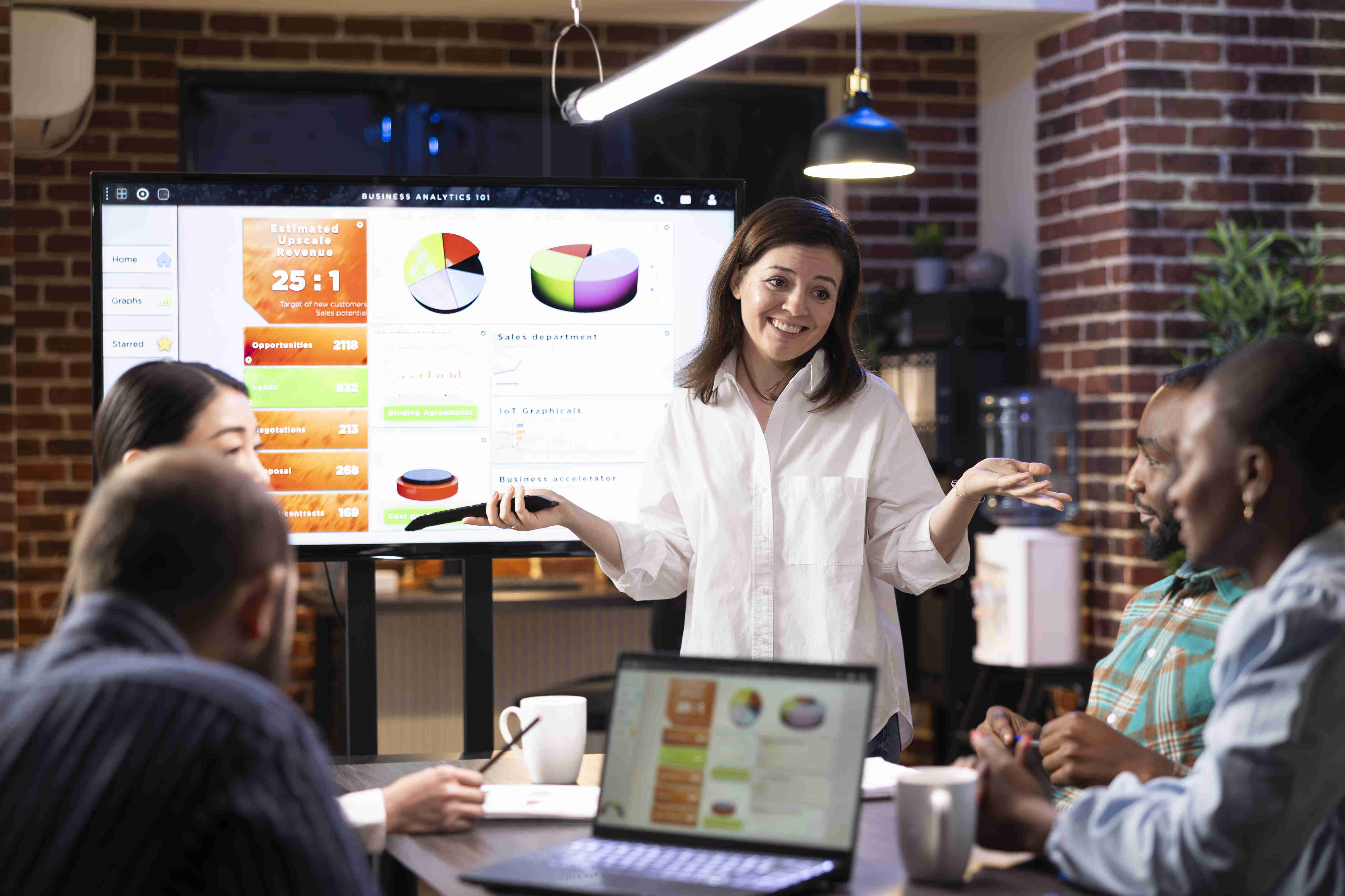 Digital marketing team working on SEO and social media campaigns