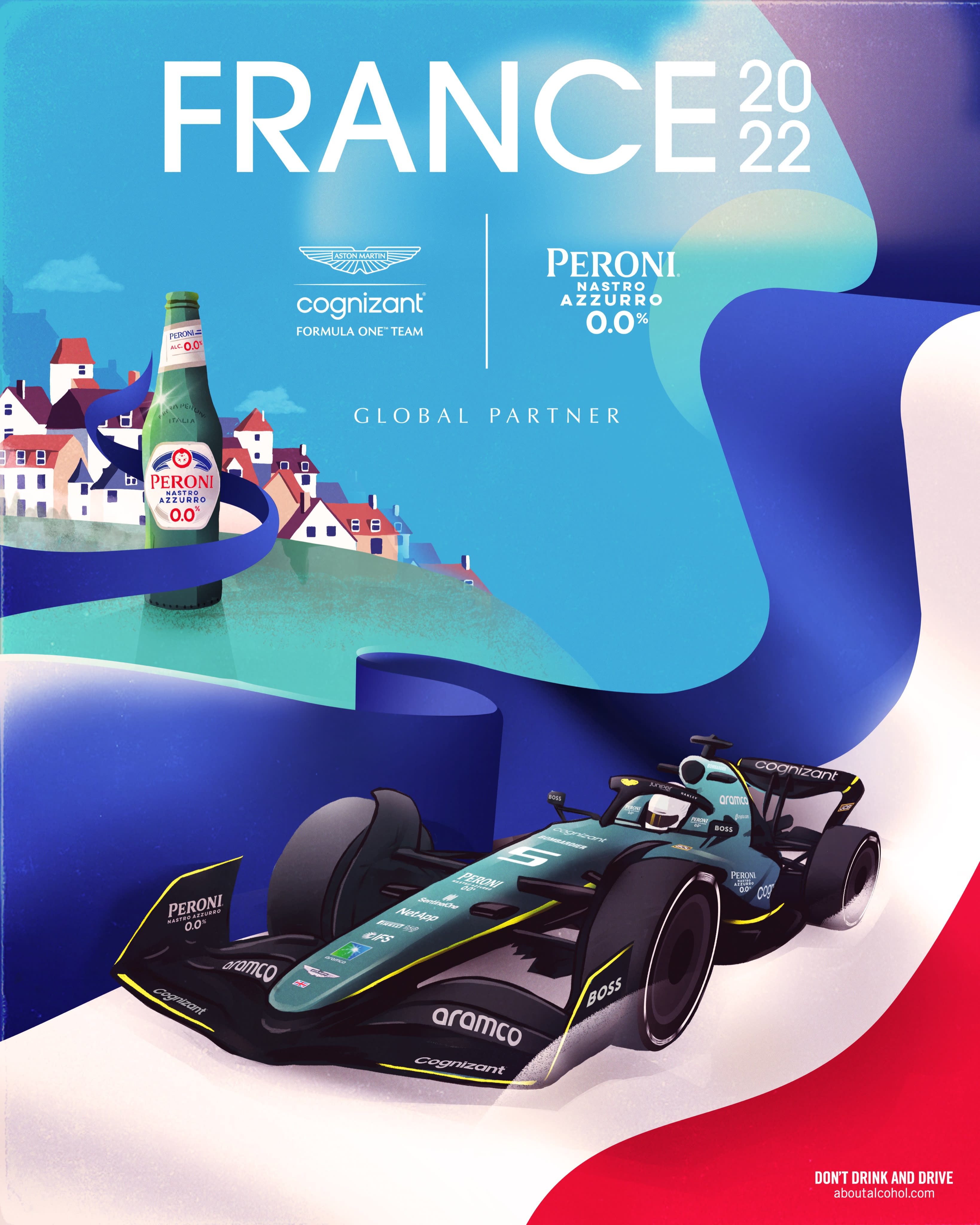 Aston Martin 2022 Formula 1 Poster at Circuit Paul Ricard