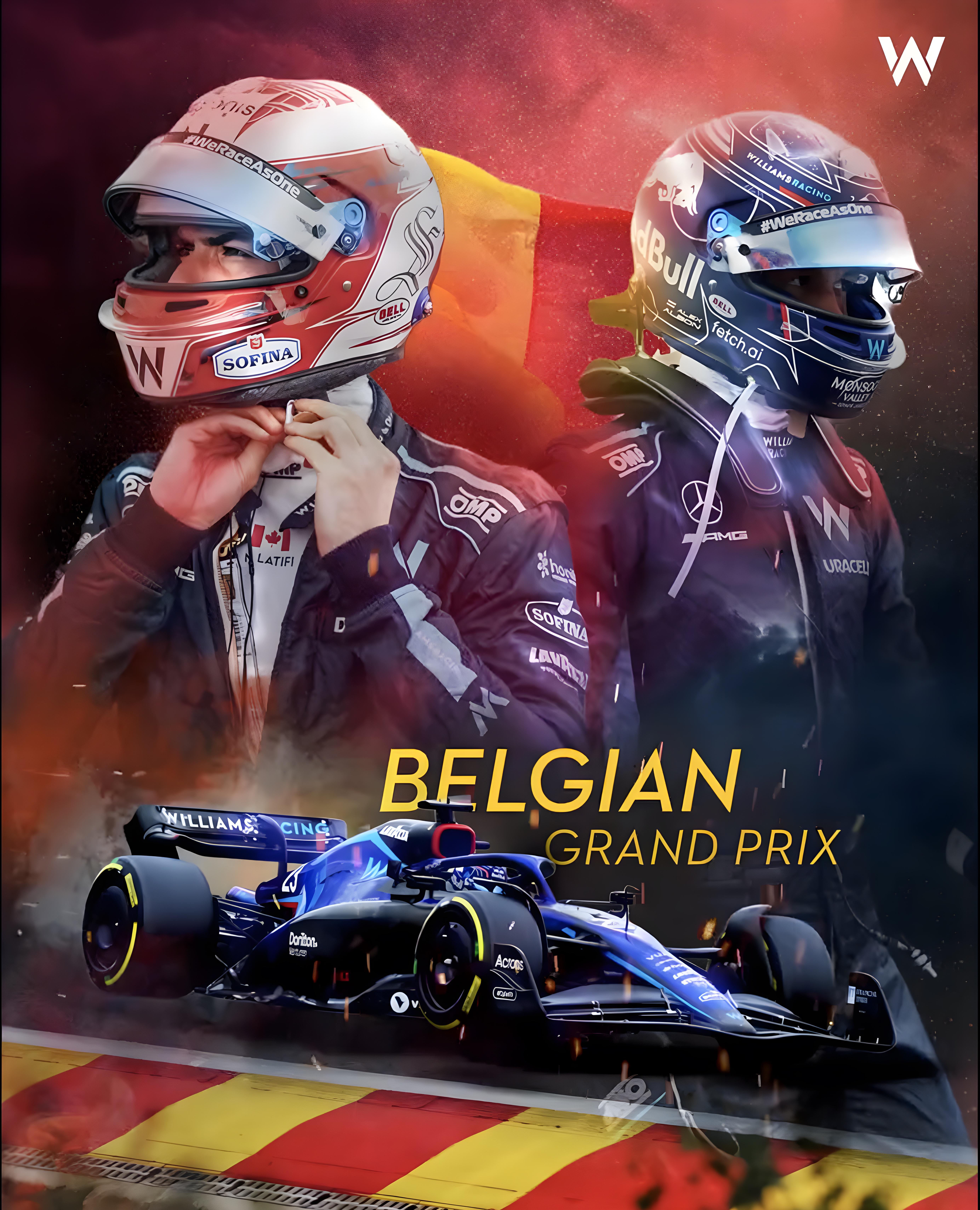 Williams 2022 Formula 1 Poster at Circuit de Spa-Francorchamps