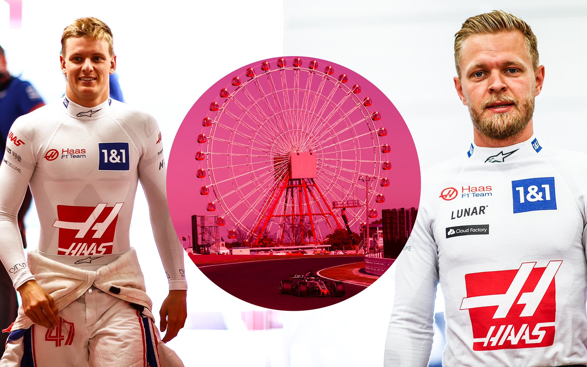 Haas 2022 Formula 1 Poster at Suzuka International Racing Course