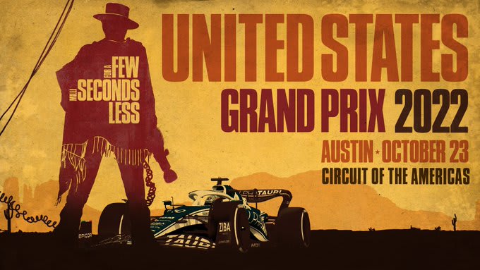 AlphaTauri 2022 Formula 1 Poster at Circuit of The Americas