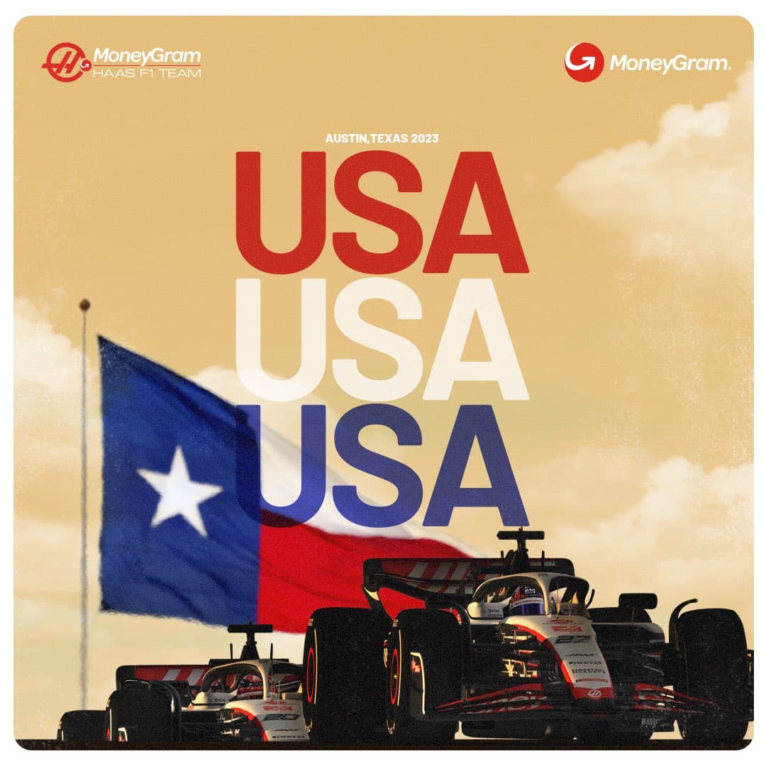 Haas 2023 Formula 1 Poster at Circuit of The Americas