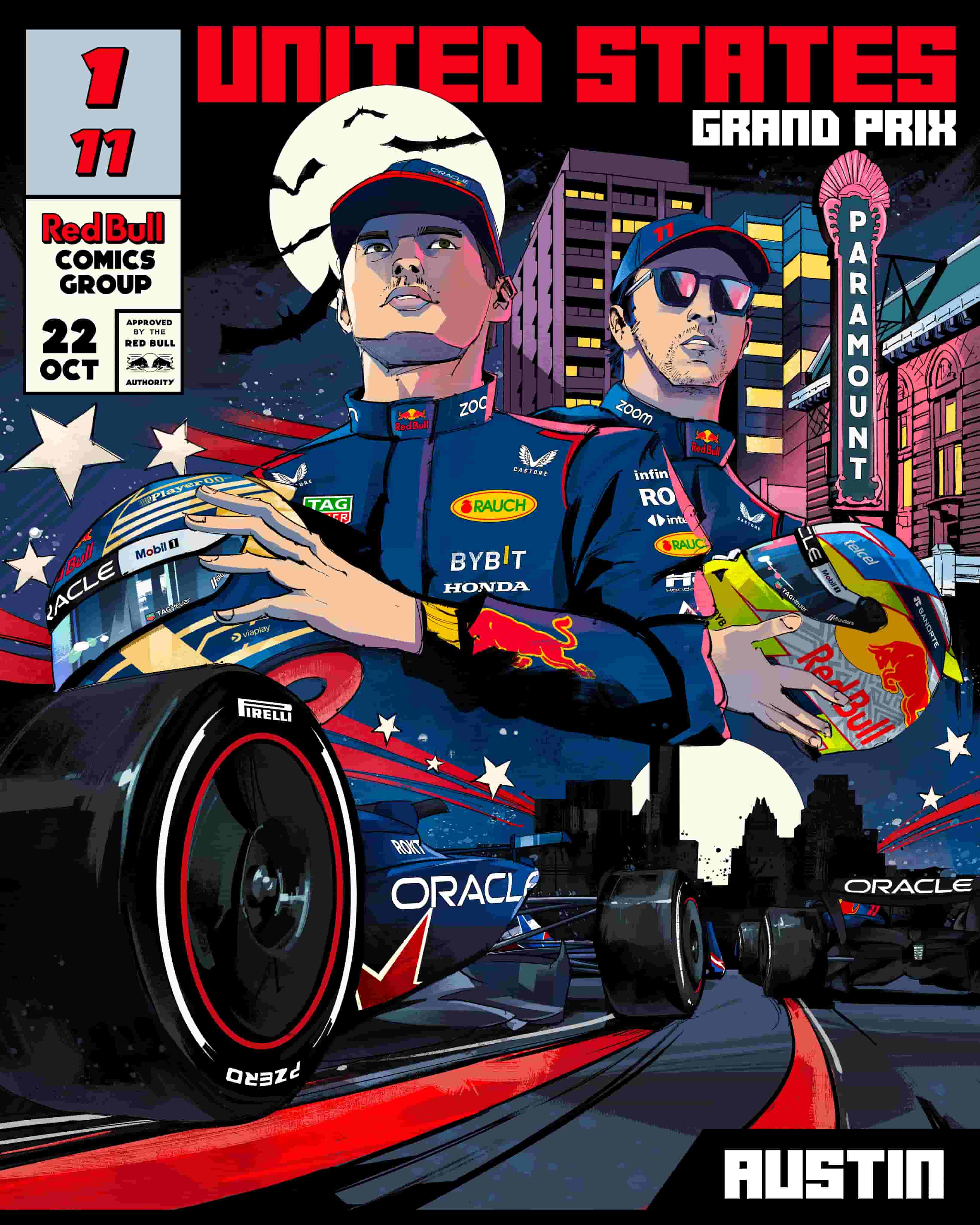 Red Bull Racing 2023 Formula 1 Poster at Circuit of The Americas