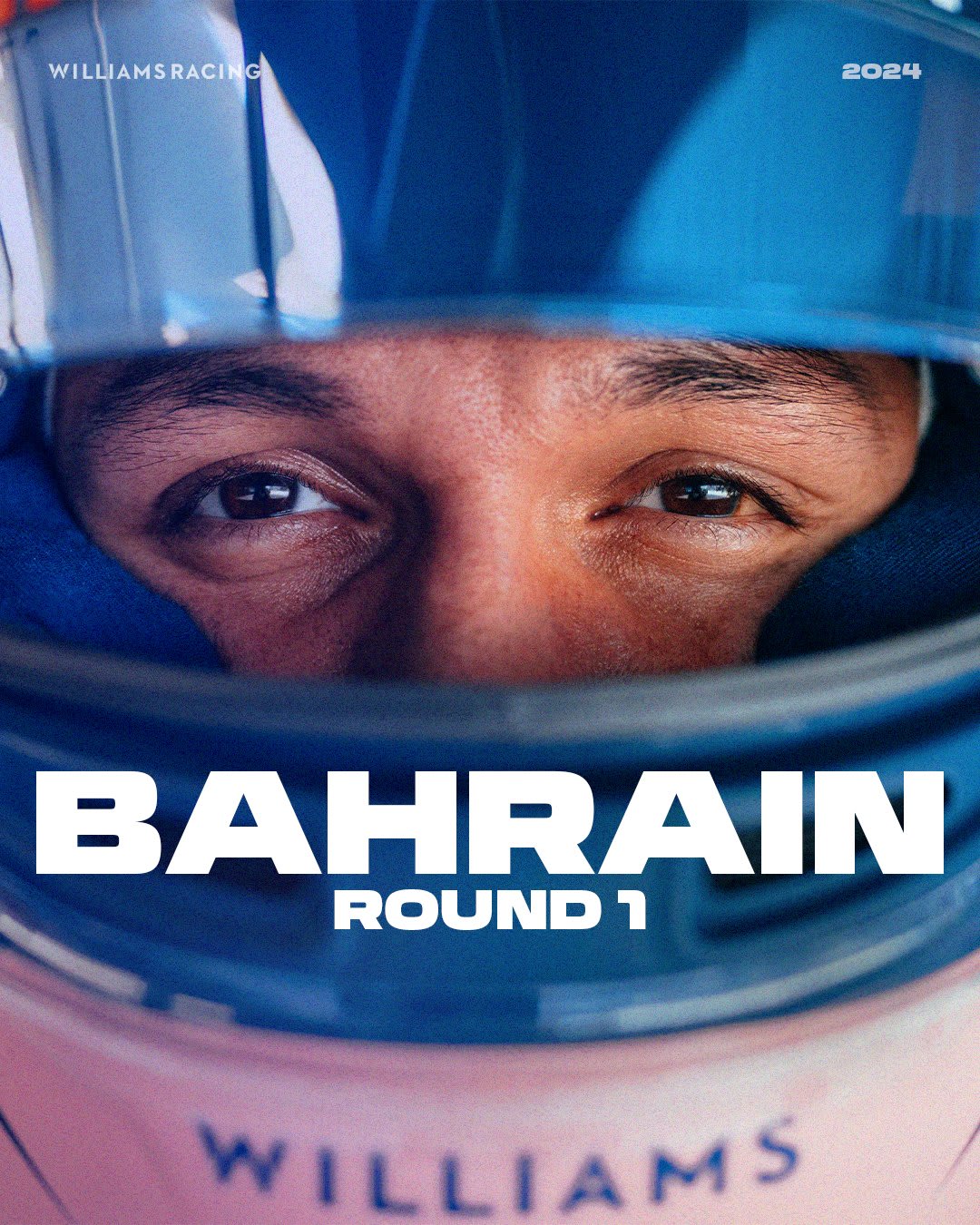 Williams 2024 Formula 1 Poster at Bahrain International Circuit