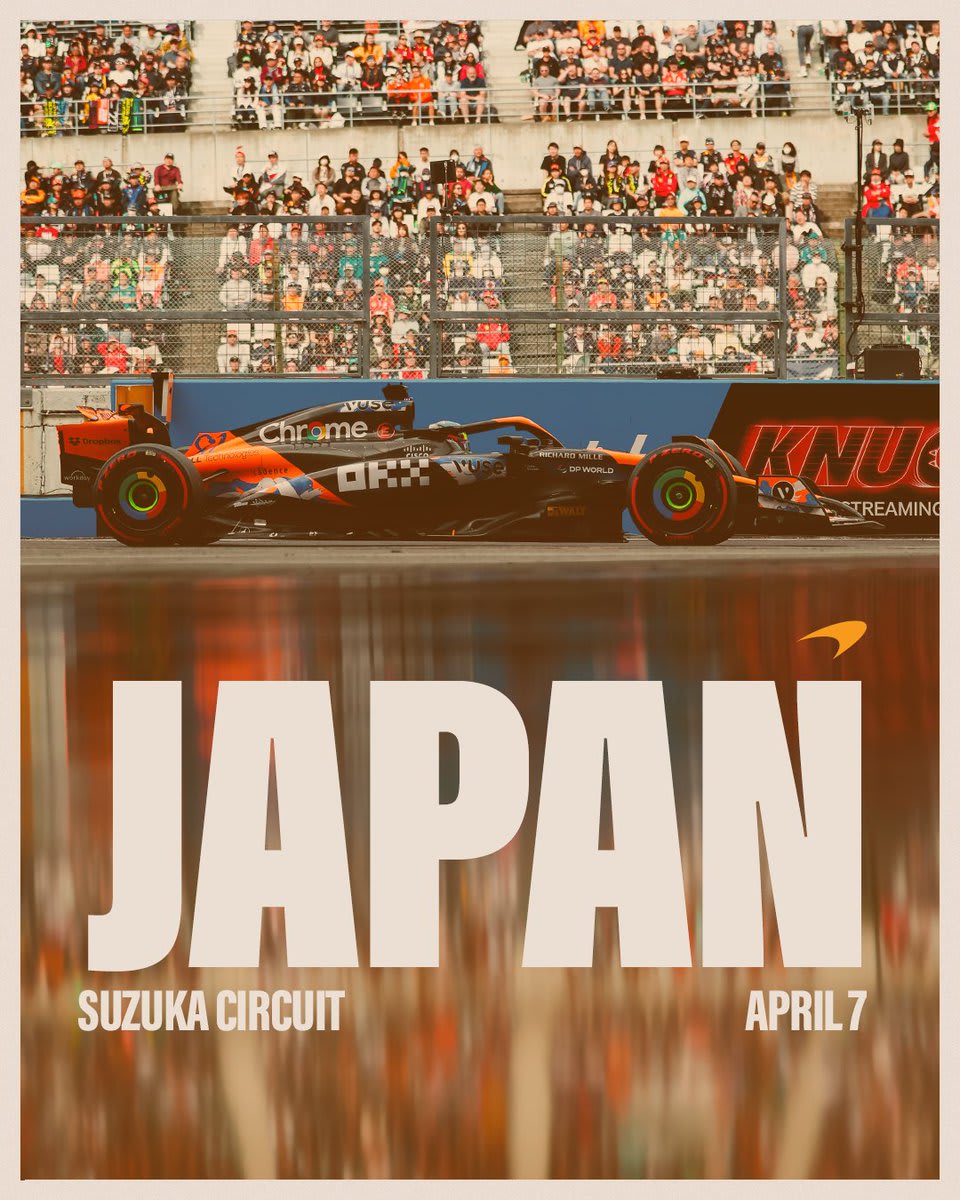 Mclaren 2024 Formula 1 Poster at Suzuka International Racing Course