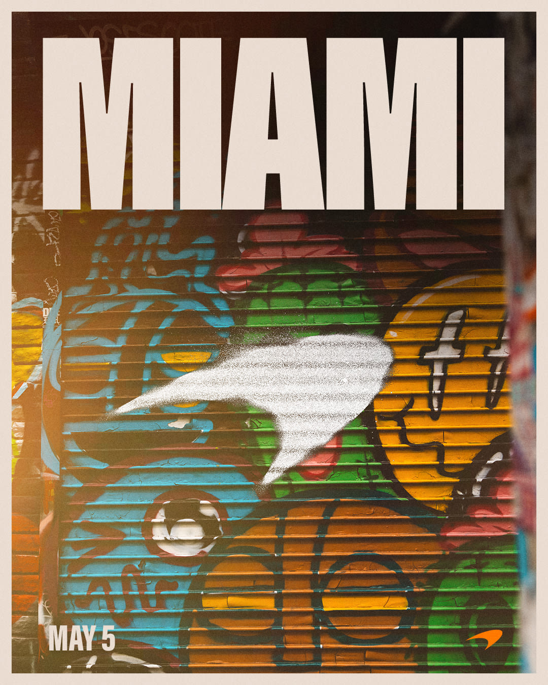 Mclaren 2024 Formula 1 Poster at Miami International Autodrome