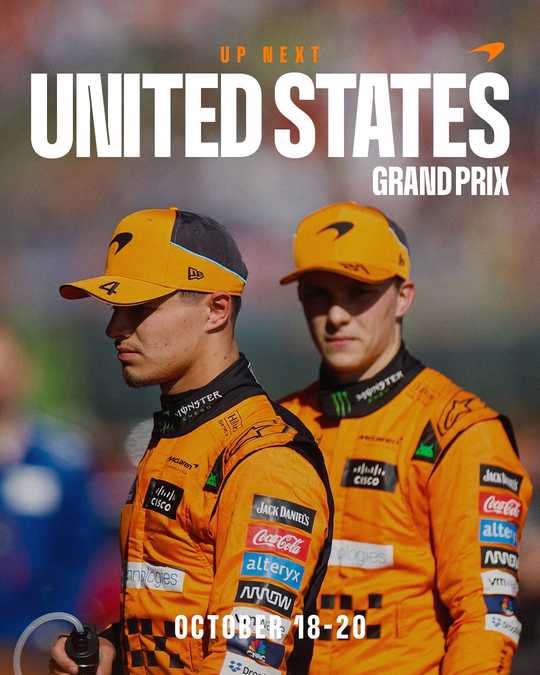 Mclaren 2024 Formula 1 Poster at Circuit of The Americas