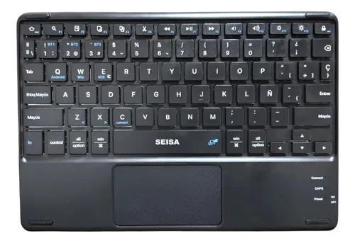 Teclado Slim Recargable con Touch Pad Bluetooth