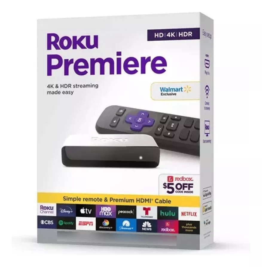 Conversor Roku Premiere HD  4K  HDR Con Control Remoto