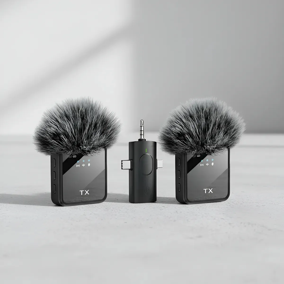 Micrófono Corbatero Receptor 3 En 1 Calidad Premium X 2