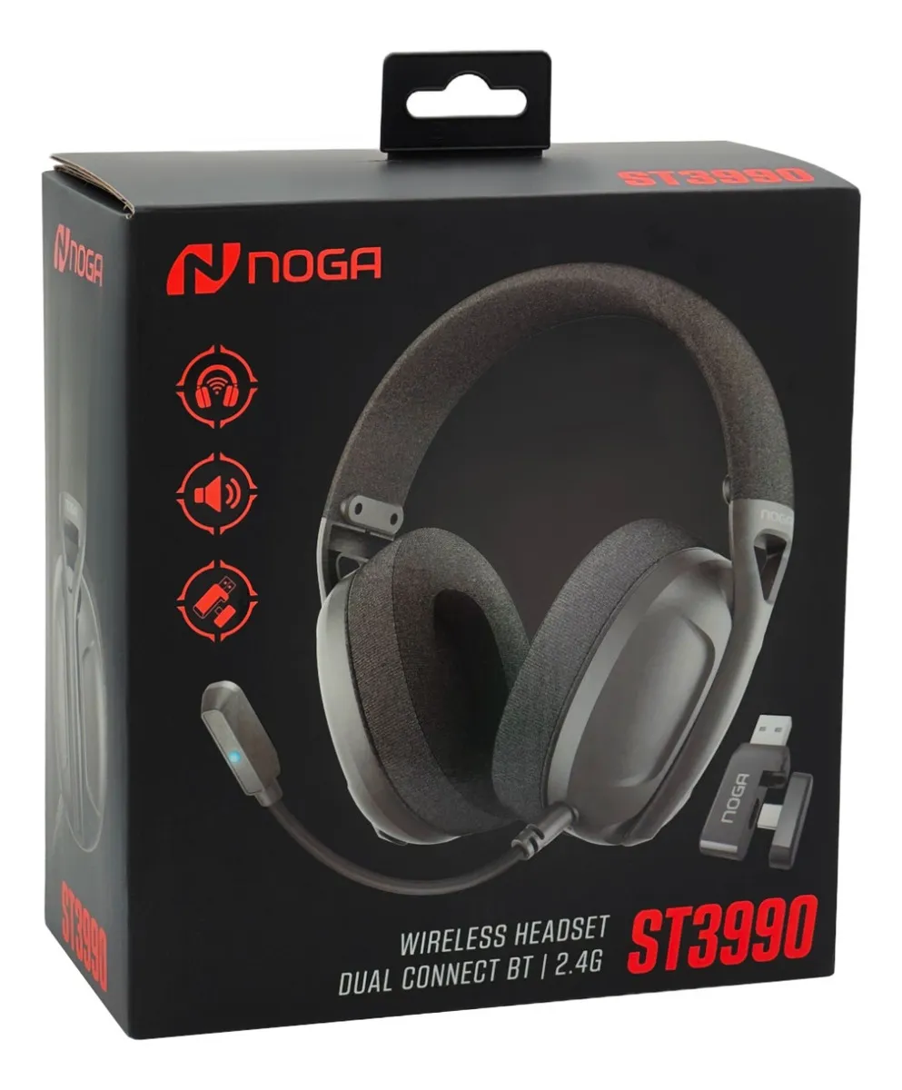 Auriculares Gamer Noga Dual Usb 2.4g Usb-c Bluetooth