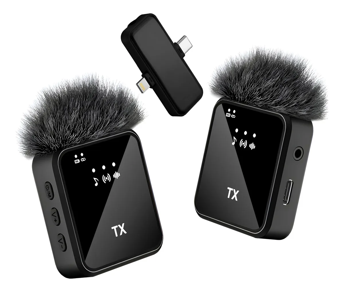 Micrófono Corbatero Receptor 2 En 1 Calidad Premium X 2