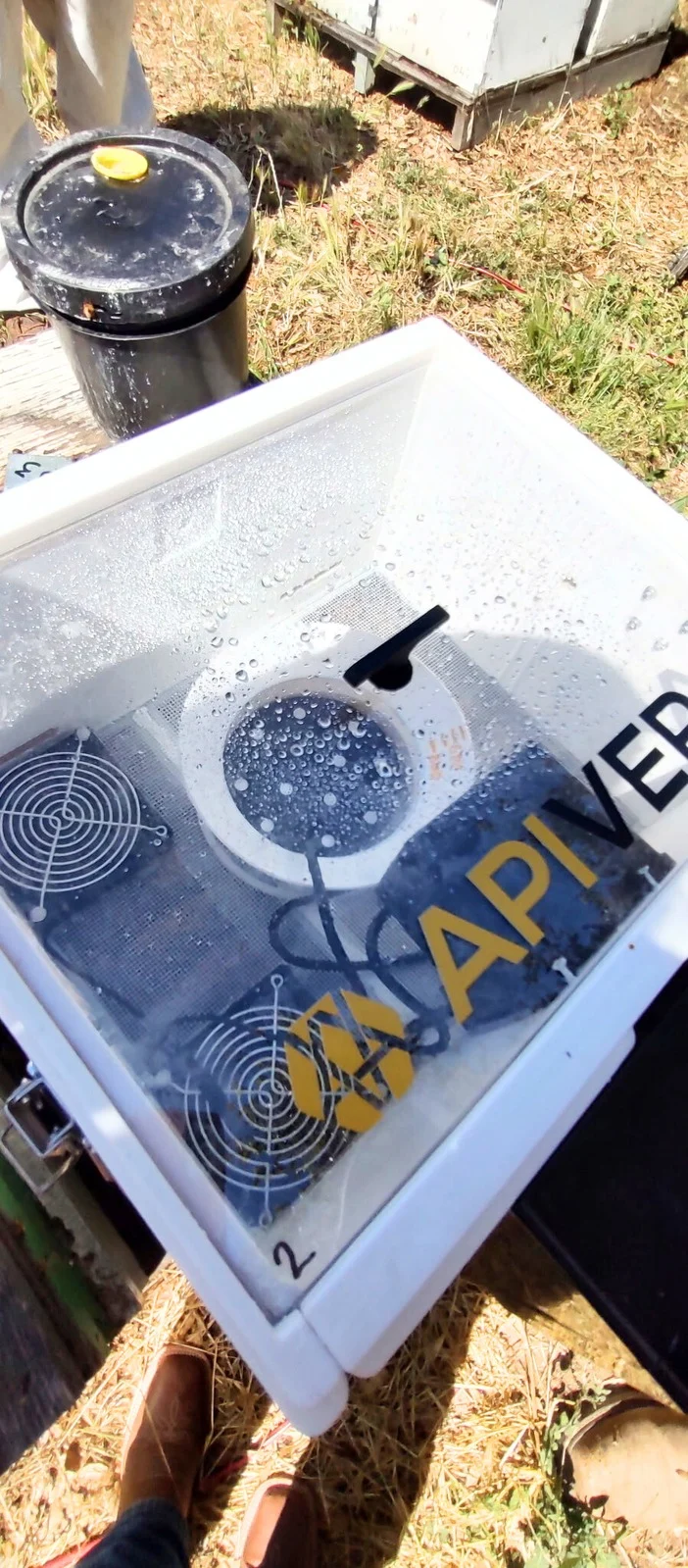 ApiVera fogger running during a demo day in Southern California