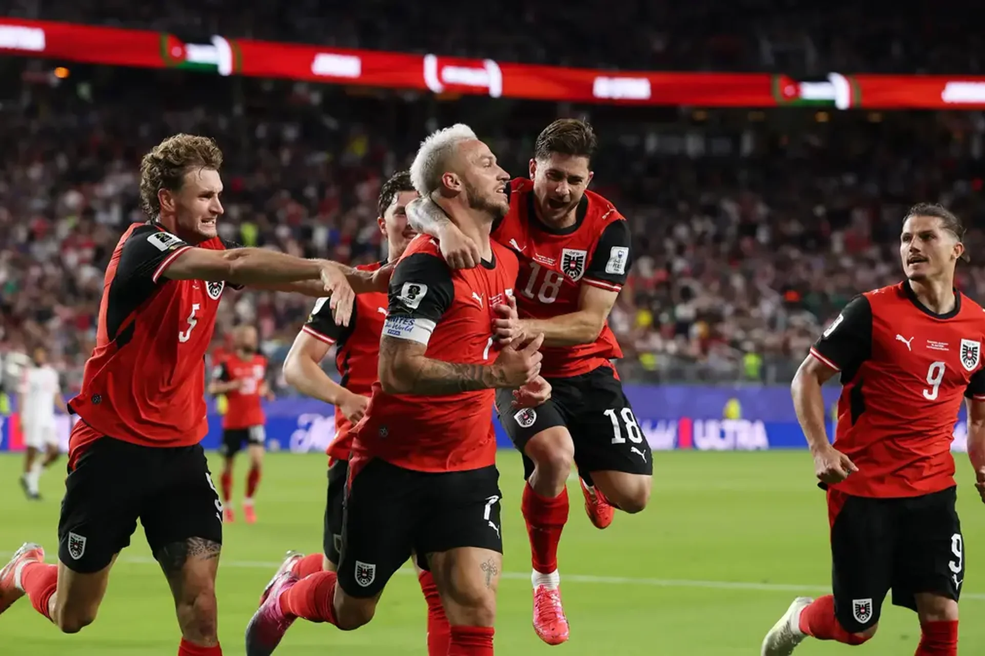 La Jordanie a célébré un but historique, mais s'est inclinée 3-1 face à l'Autriche en Coupe du monde