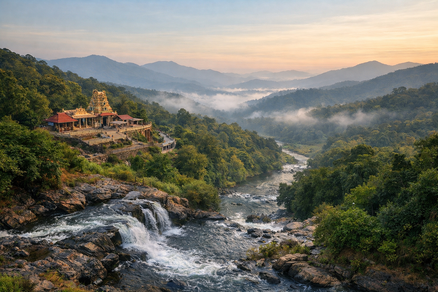 ಕಾವೇರಿ ನದಿಯ ಉಗಮ ಮತ್ತು ಪಥ