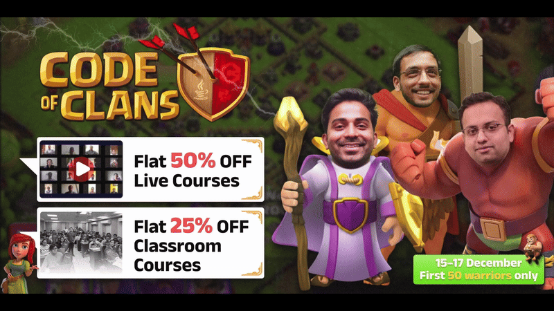 Clash of Codes offer banner