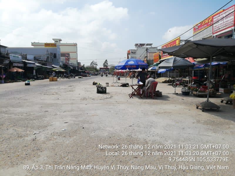 VTY75 Dãy phố cặp nhà lồng chợ Thị trấn Nàng Mau (Chợ cũ) Thị trấn Nàng Màu từ 30 Tháng 4 đếnKênh Hậu - Ảnh 1