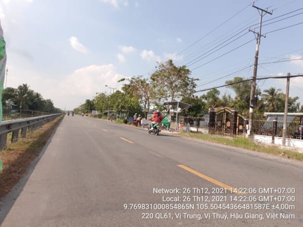VTY 17, quốc lộ 61, xã Vị Trung, từ cầu thủy lợi đến cống hai lai - Ảnh 4